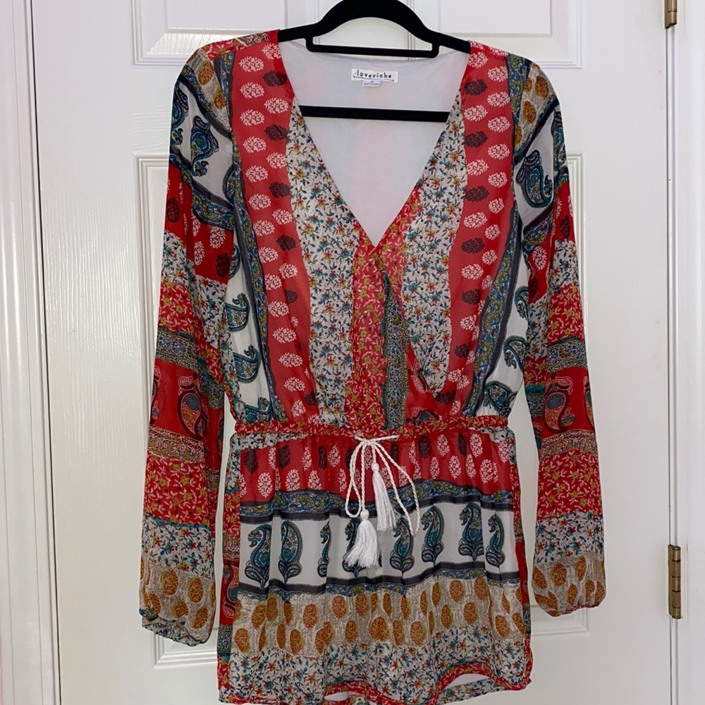 Love Riche long sleeve romper